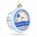 Cream Cheese Spread Glass Christmas Ornament
