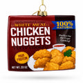 Chicken Nuggets Box Glass Christmas Ornament