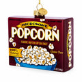 Popcorn Box Glass Christmas Ornament