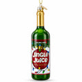 Jingle Juice Wine Bottle Glass Christmas Ornament