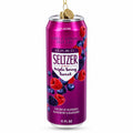 Hard Seltzer Can Glass Christmas Ornament