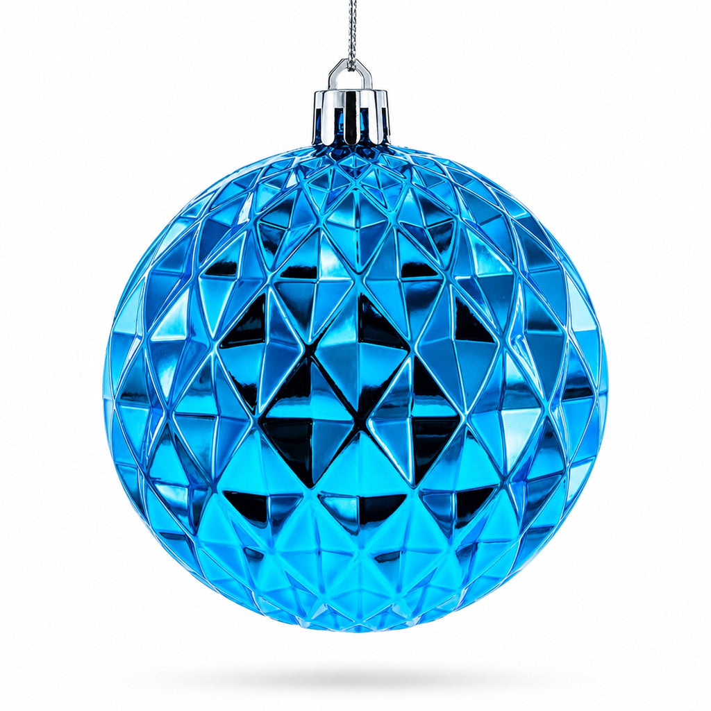 Set of 12 Plastic Ball Christmas Ornaments