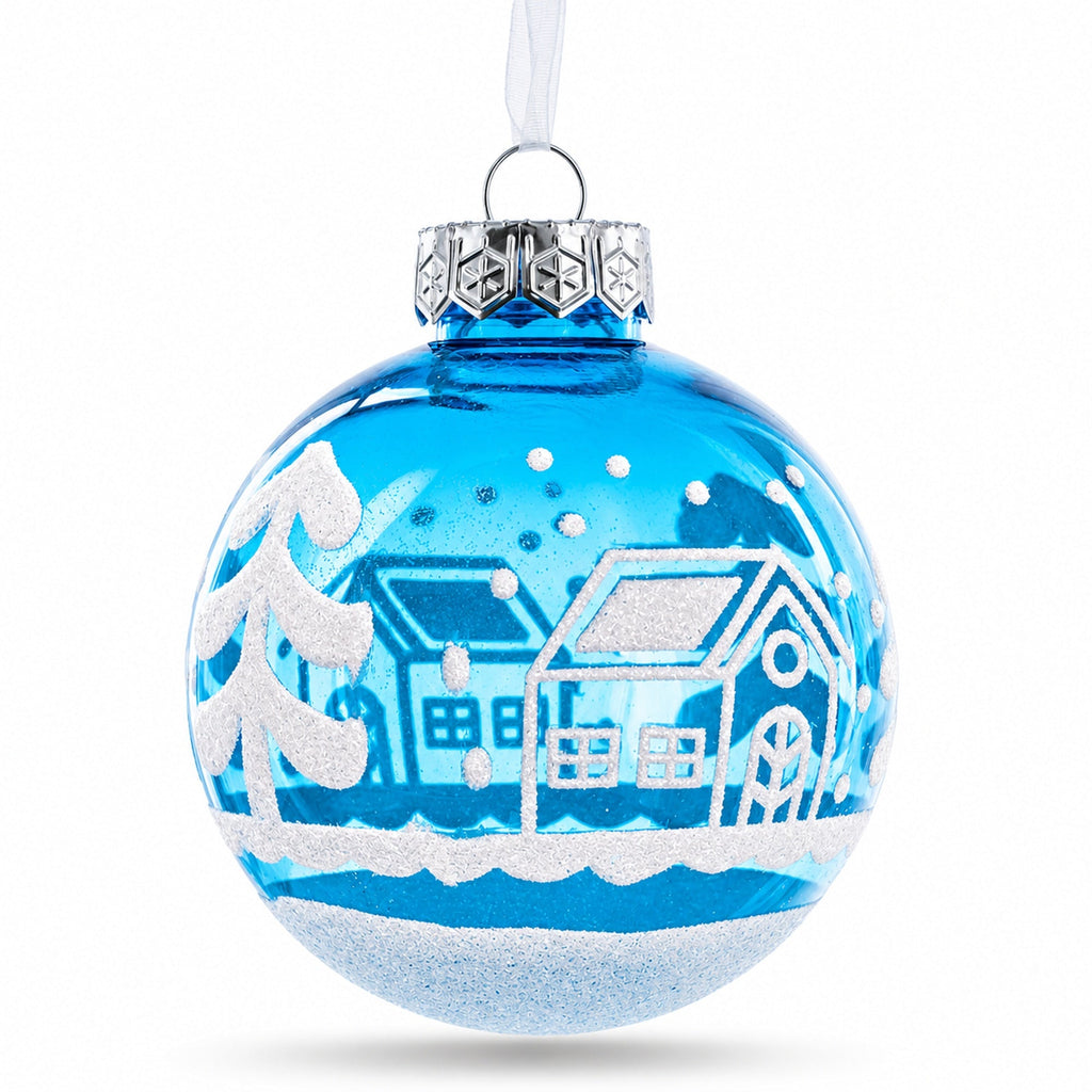 Set of 12 Plastic Ball Christmas Ornaments