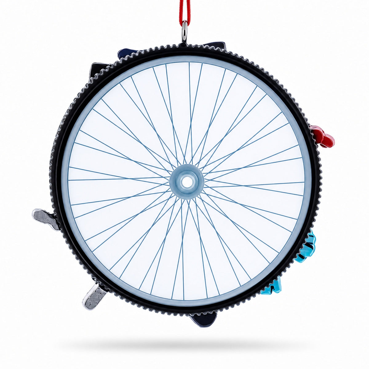 Born to Ride Cyclist Gear Resin Christmas Ornament