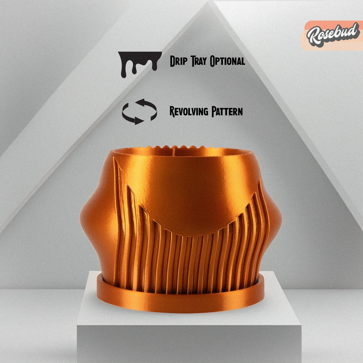 Rorqual Cascade Plant Pot with Drainage