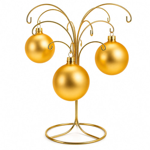 12-Arm Spiral Fountain Brass Gold Metal Ornament Stand Display 11.5 Inches