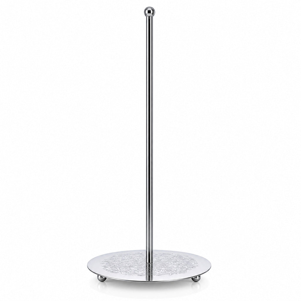 Ornate Silver Metal Rod Tree Topper Stand Display Stand 10 Inches
