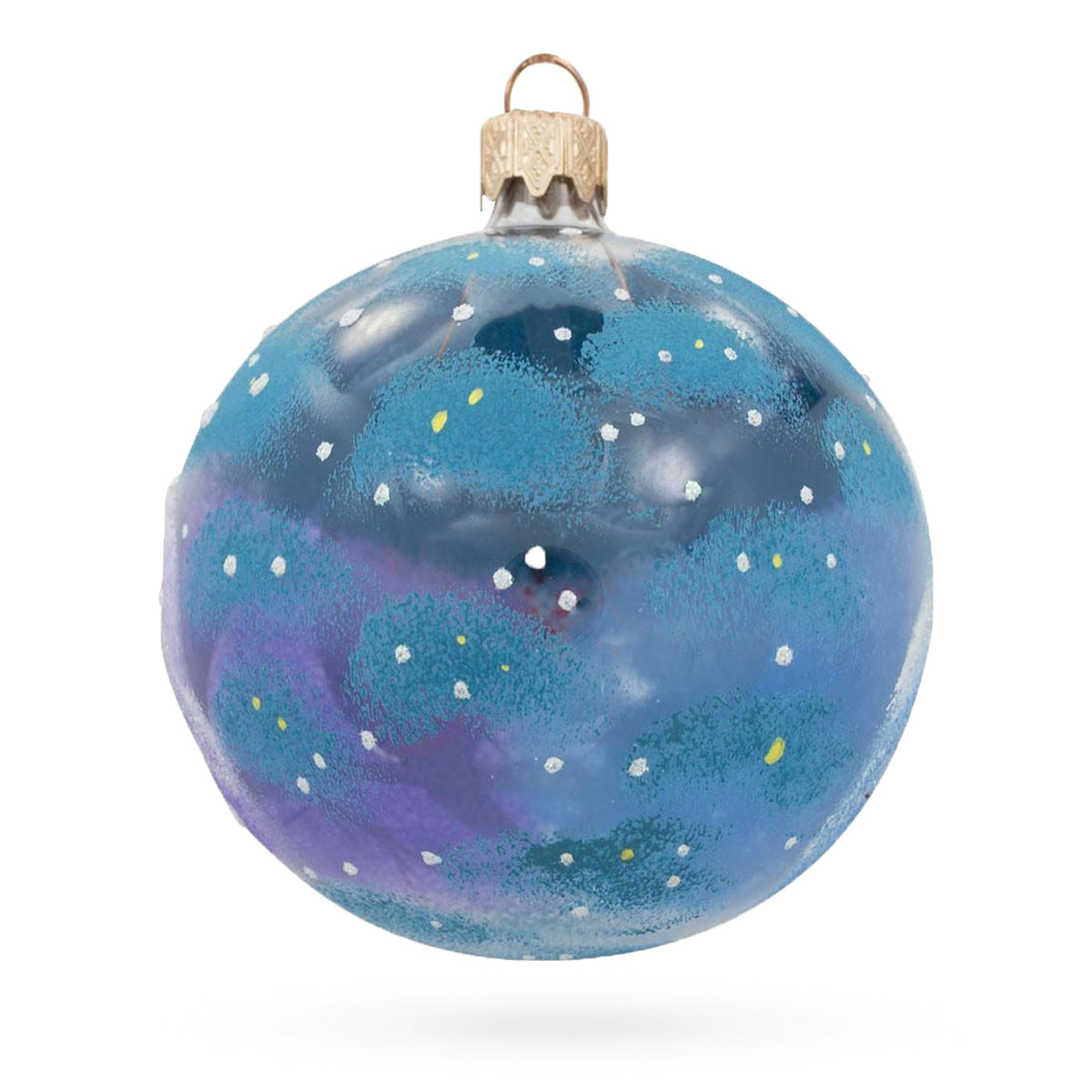 Bullfinch Couple Glass Ball Christmas Ornament 3.25 Inches