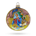 Peaceful Jesus Baby Asleep Nativity Glass Ball Christmas Ornament 3.25 Inches
