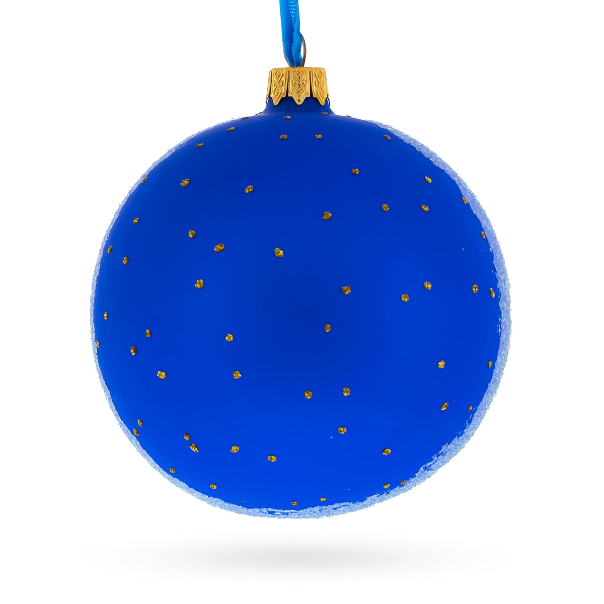 White House, Washington DC Glass Ball Christmas Ornament 4 Inches