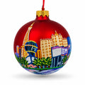 Las Vegas, Nevada Glass Ball Christmas Ornament 3.25 Inches