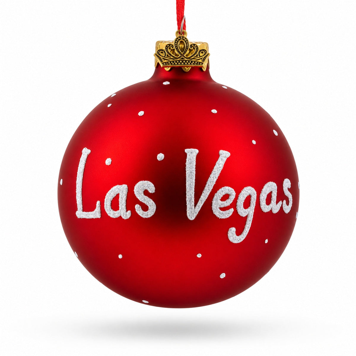 Las Vegas, Nevada Glass Ball Christmas Ornament 3.25 Inches