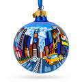 Times Square, New York City Glass Ball Christmas Ornament 3.25 Inches