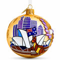 Sydney Opera House, Australia Glass Christmas Ornament 3.25 Inches