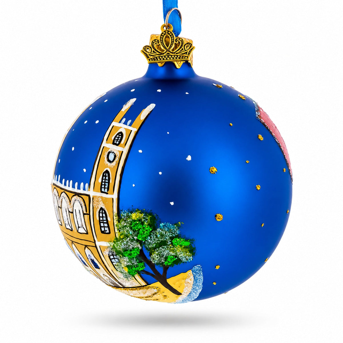 Notre-Dame Basilica, Montreal, Canada Glass Ball Christmas Ornament 3.25 Inches
