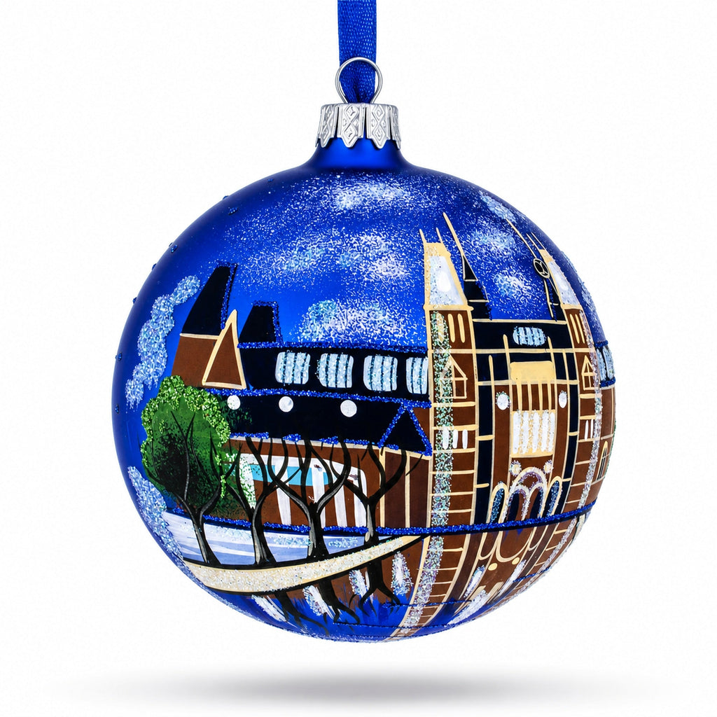 Rijksmuseum, Amsterdam, Netherlands Glass Ball Christmas Ornament 4 Inches