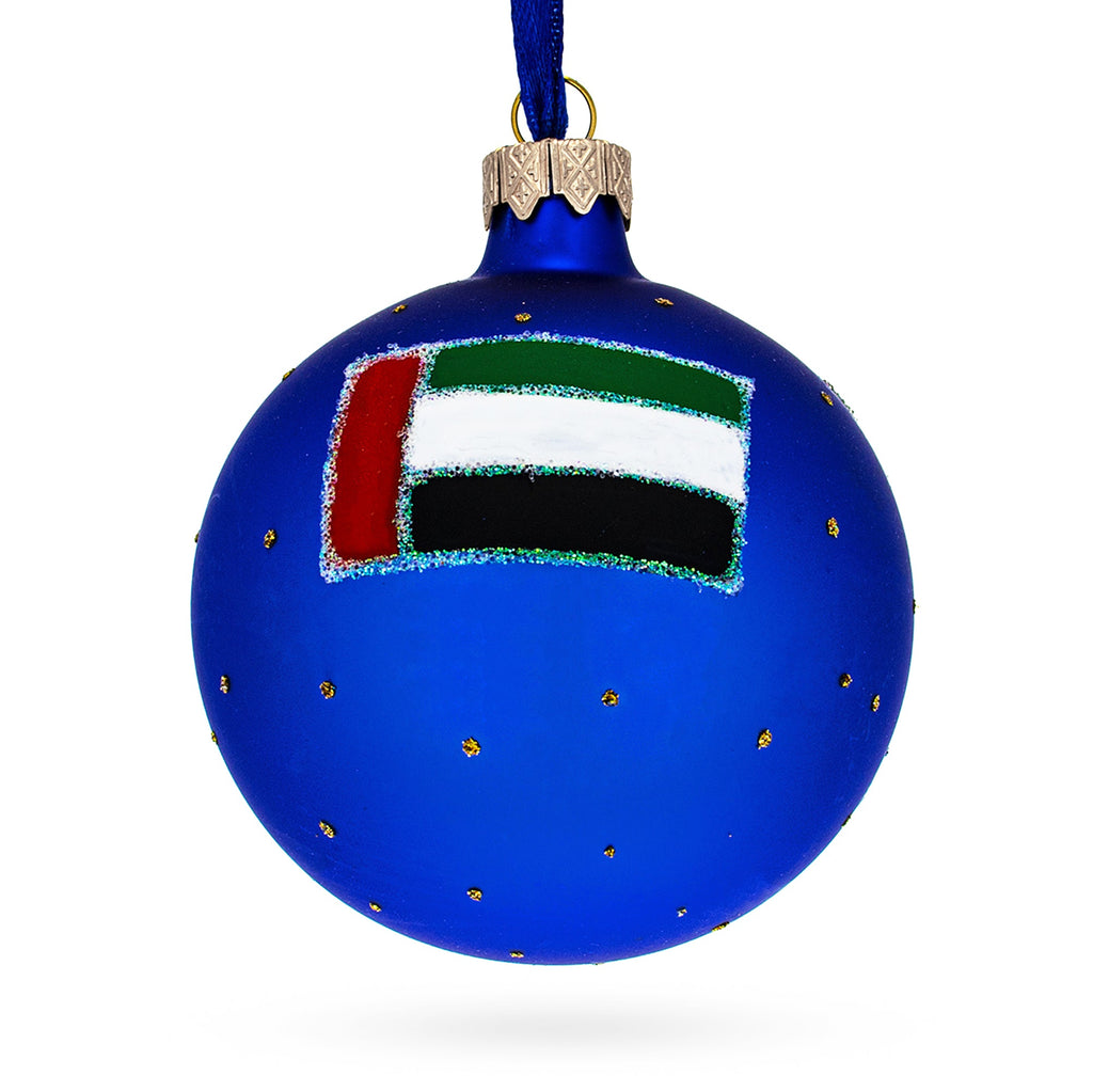The Dubai Fountain, United Arab Emirates Glass Ball Christmas Ornament 3.25 Inches
