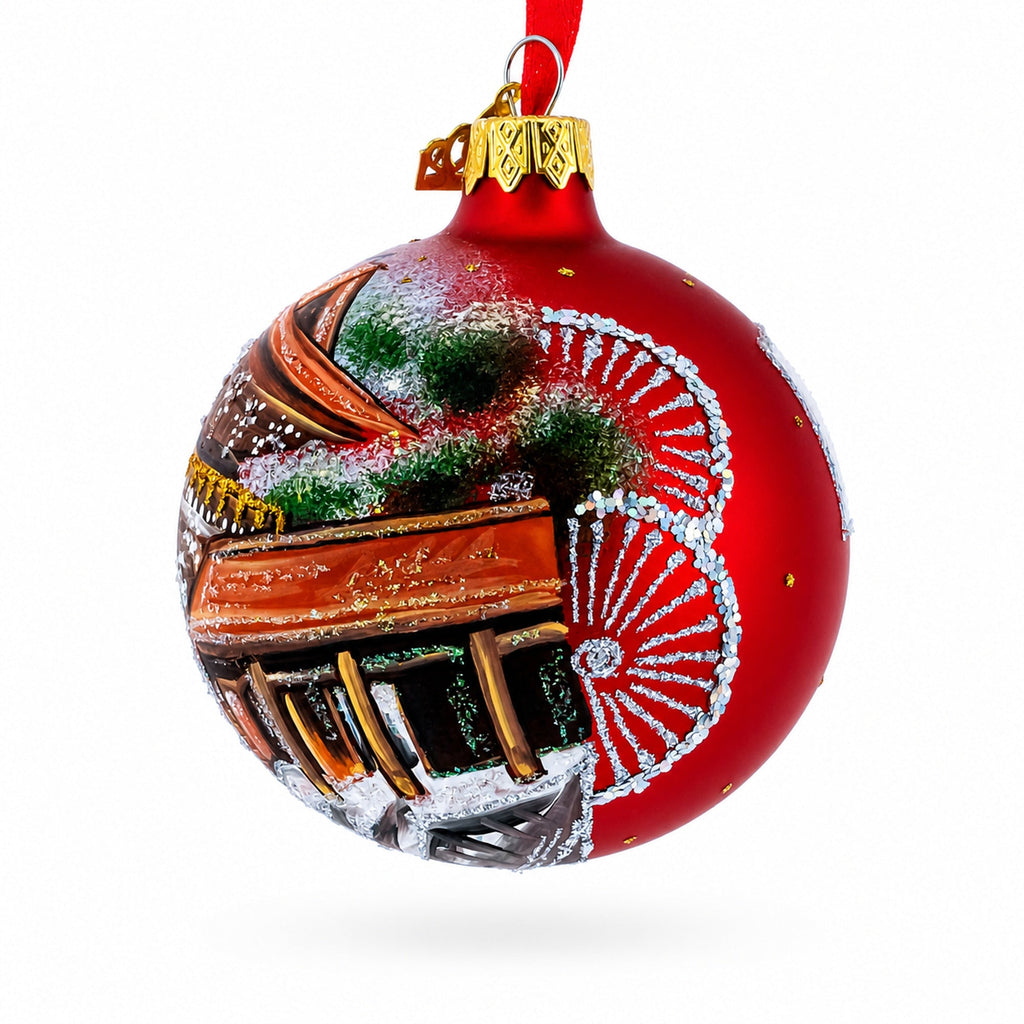 Meiji Jingu Shrine, Tokyo, Japan Glass Ball Christmas Ornament 3.25 Inches