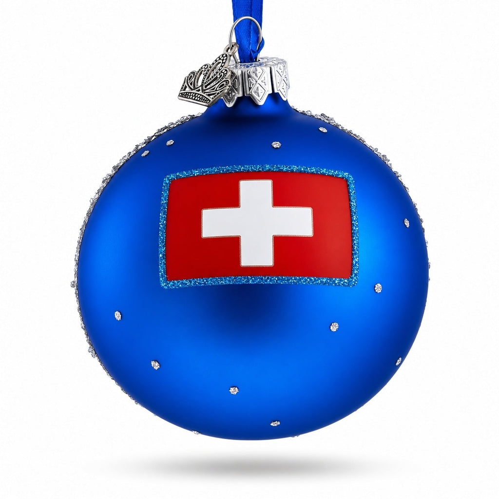 Chillon Castle, Lake Geneva, Switzerland Glass Ball Ornament 3.25 Inches
