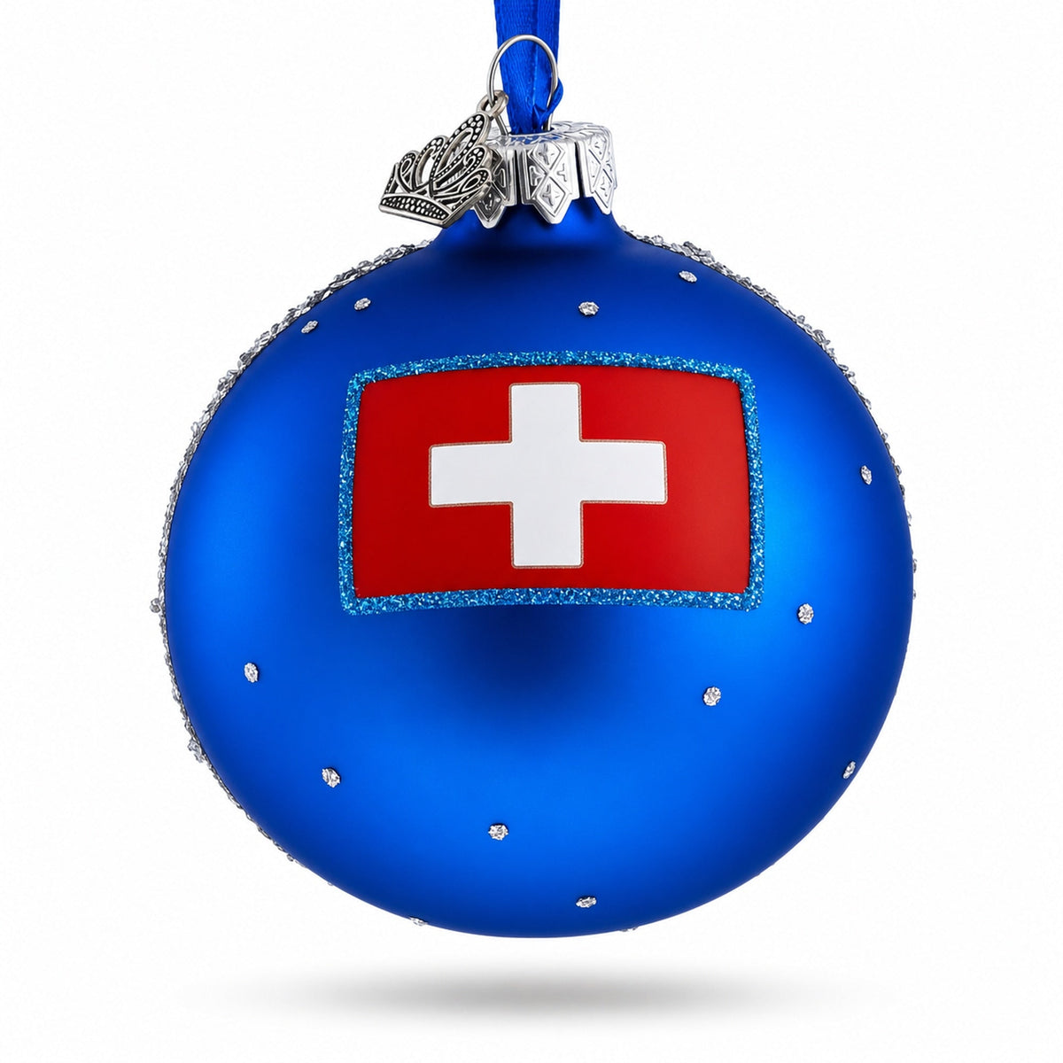 Chillon Castle, Lake Geneva, Switzerland Glass Ball Ornament 3.25 Inches