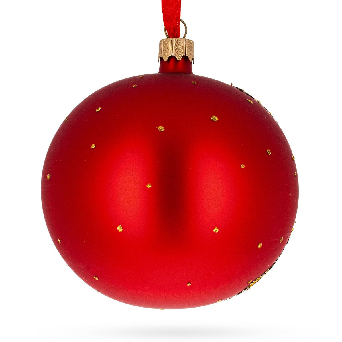1908 'The Kiss' by Gustav Klimt Art Nouveau Masterpiece Glass Ball Christmas Ornament 4 Inches