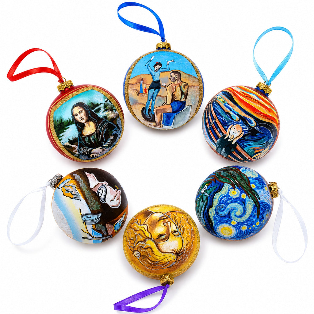 1931 'The Persistence of Memory' by Salvador Dalí Glass Ball Christmas Ornament 4 Inches