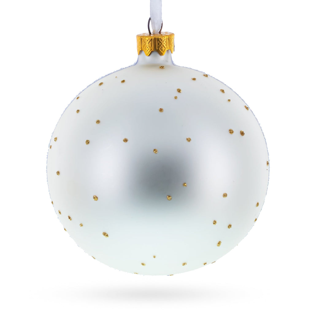 The Witch on Halloween Glass Ball Christmas Ornament 4 Inches