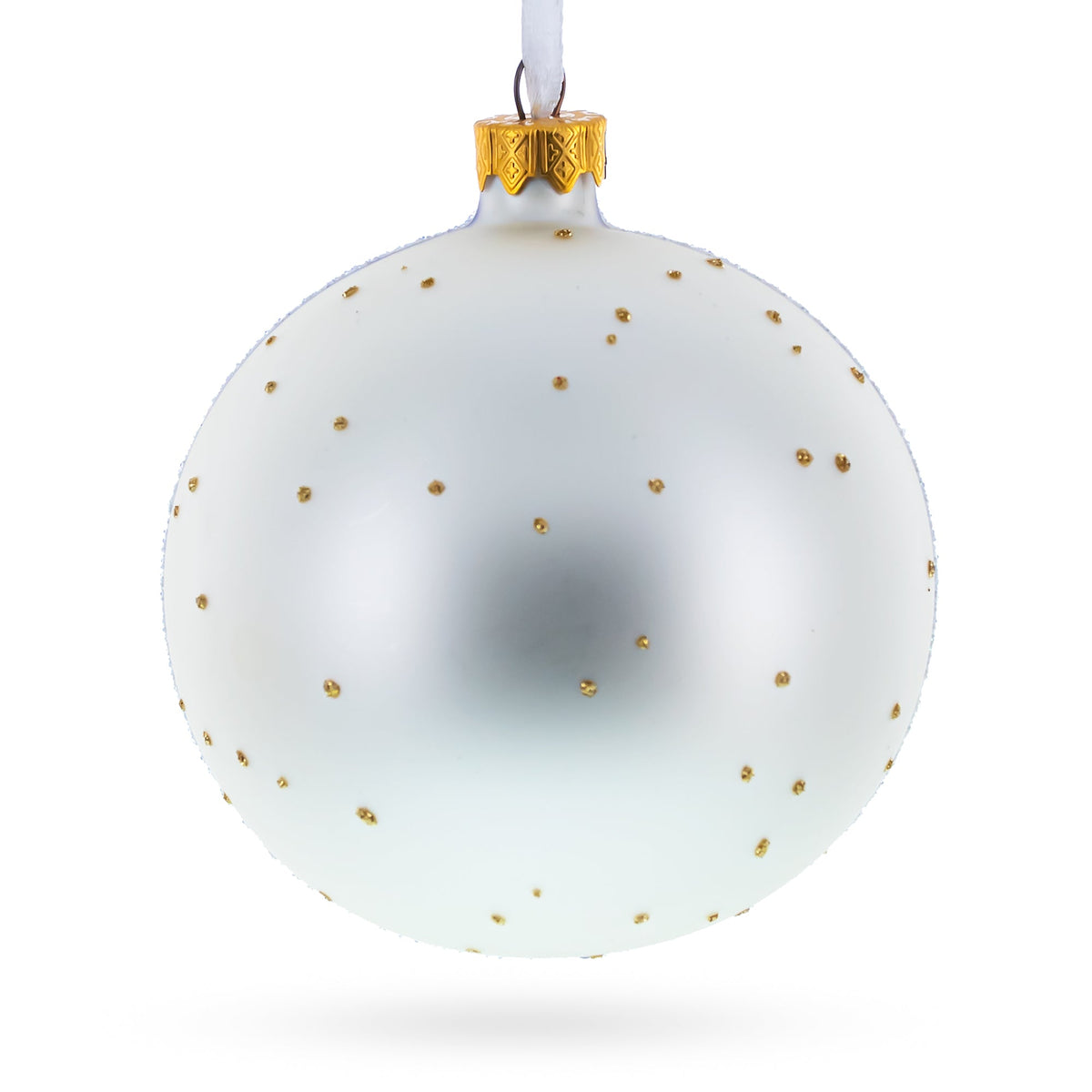 The Witch on Halloween Glass Ball Christmas Ornament 4 Inches