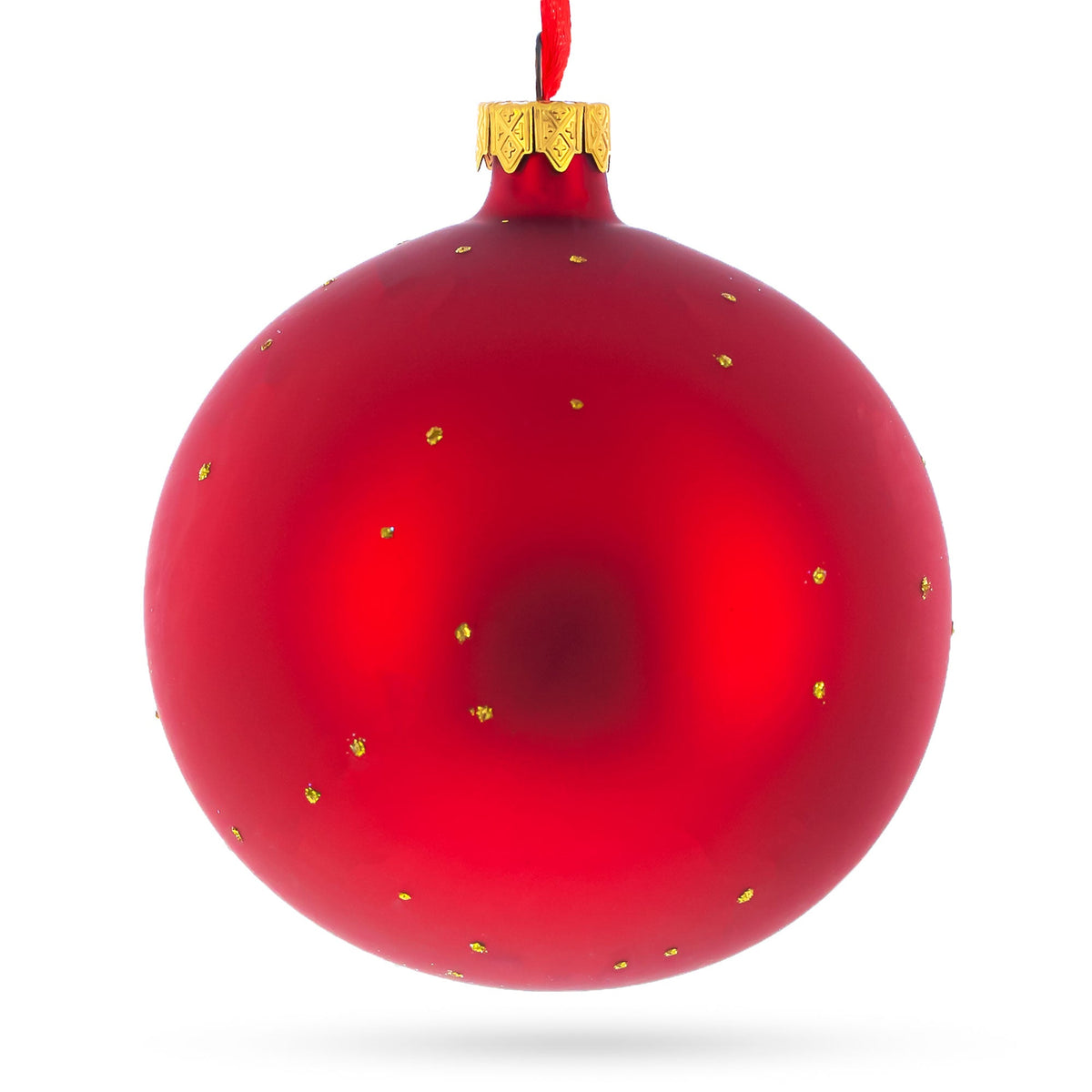 Building Blocks House Glass Ball Christmas Ornament 4 Inches