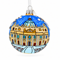 The Papal Basilica of Saint Peter, Vatican Glass Ball Christmas Ornament 3.25 Inches