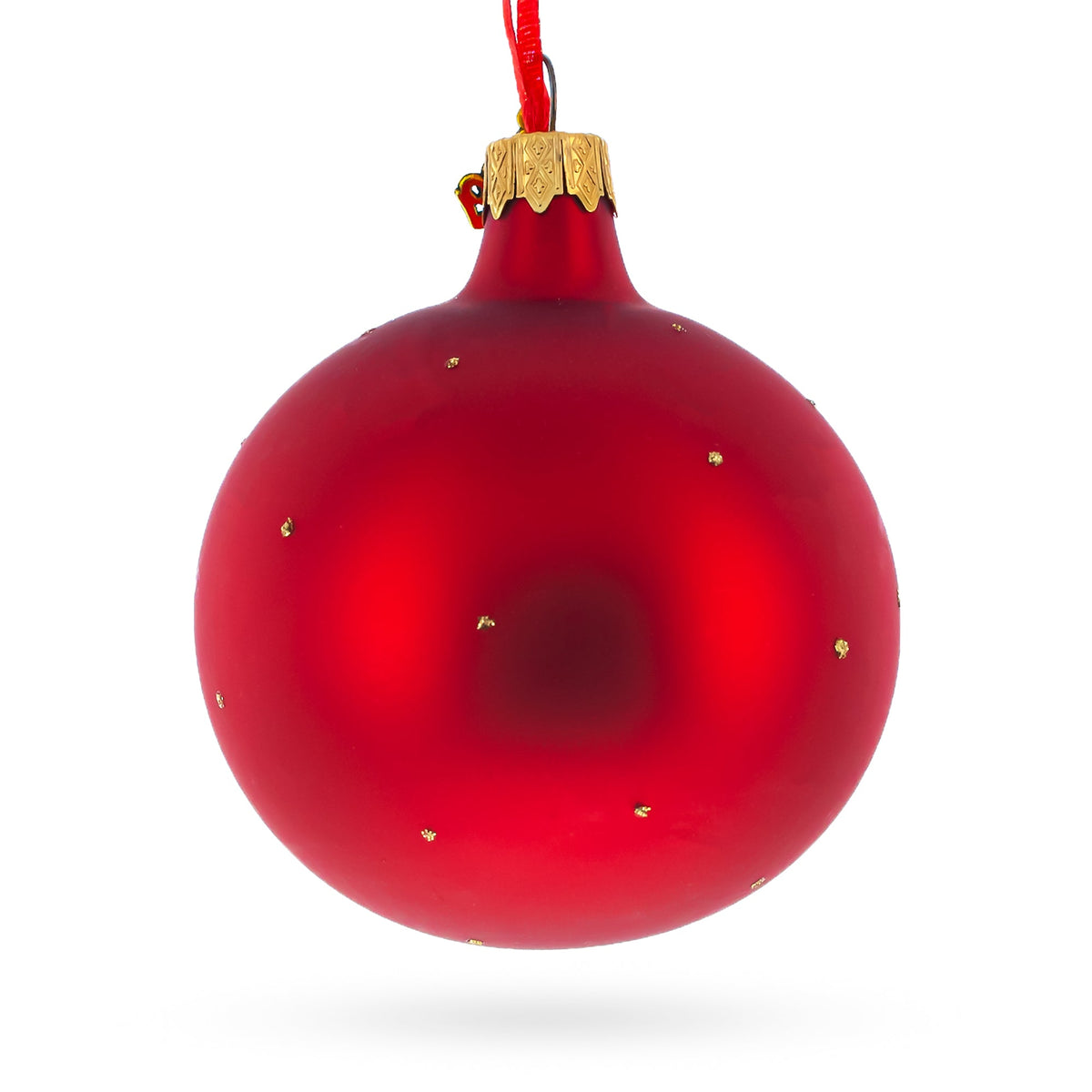 Gold Bars and Coins Glass Ball Christmas Ornament 3.25 Inches