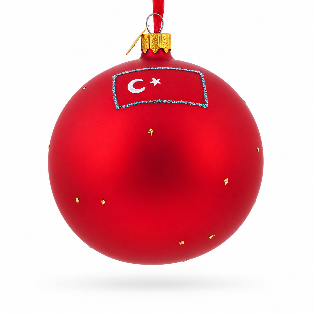 The Blue Mosque, Istanbul, Turkey Glass Ball Christmas Ornament 4 Inches