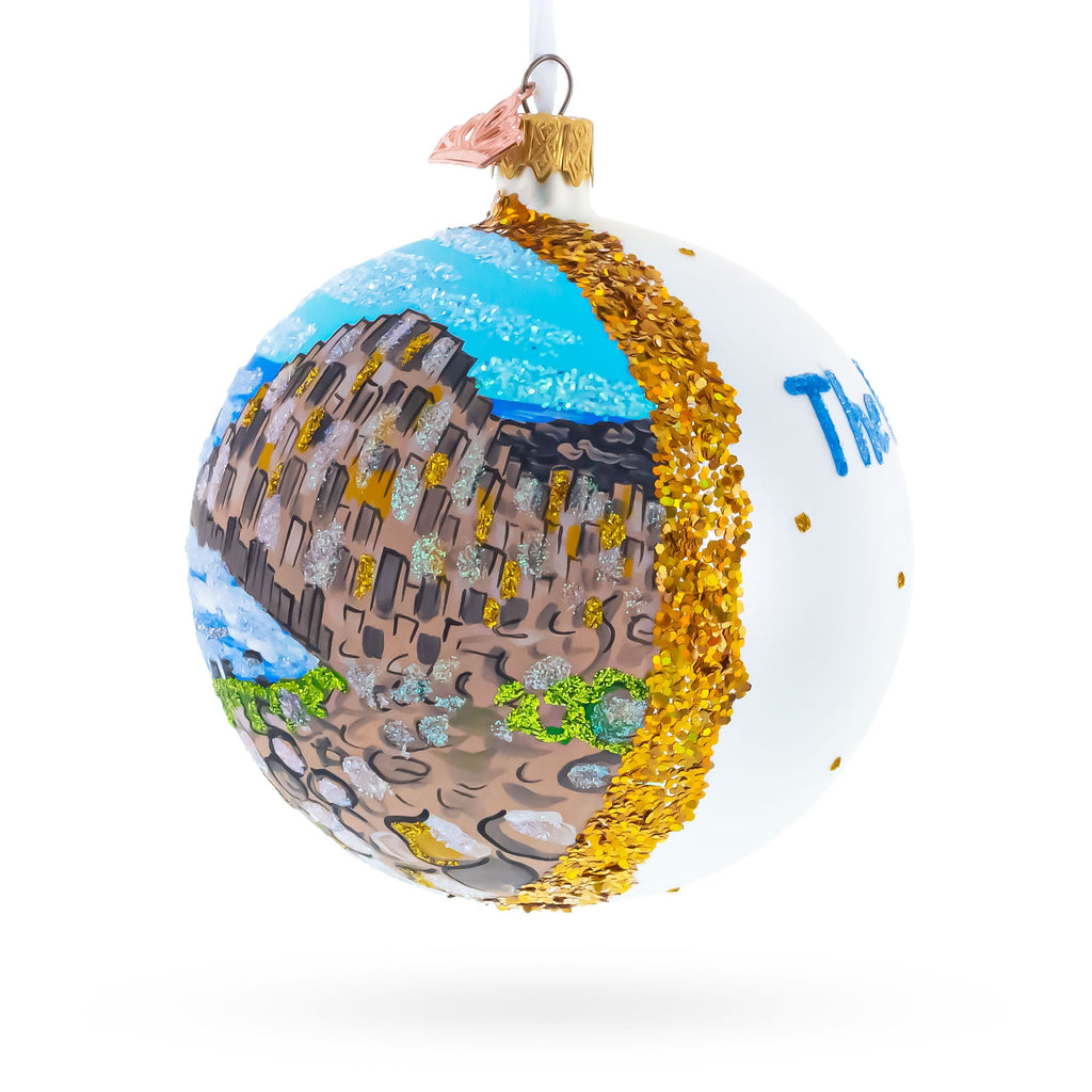 Giant's Causeway, Northern Ireland, United Kingdom Glass Ball Christmas Ornament 4 Inches