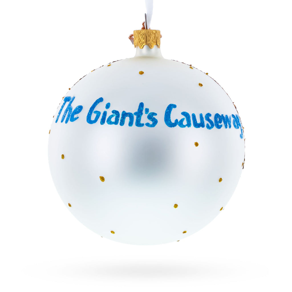 Giant's Causeway, Northern Ireland, United Kingdom Glass Ball Christmas Ornament 4 Inches