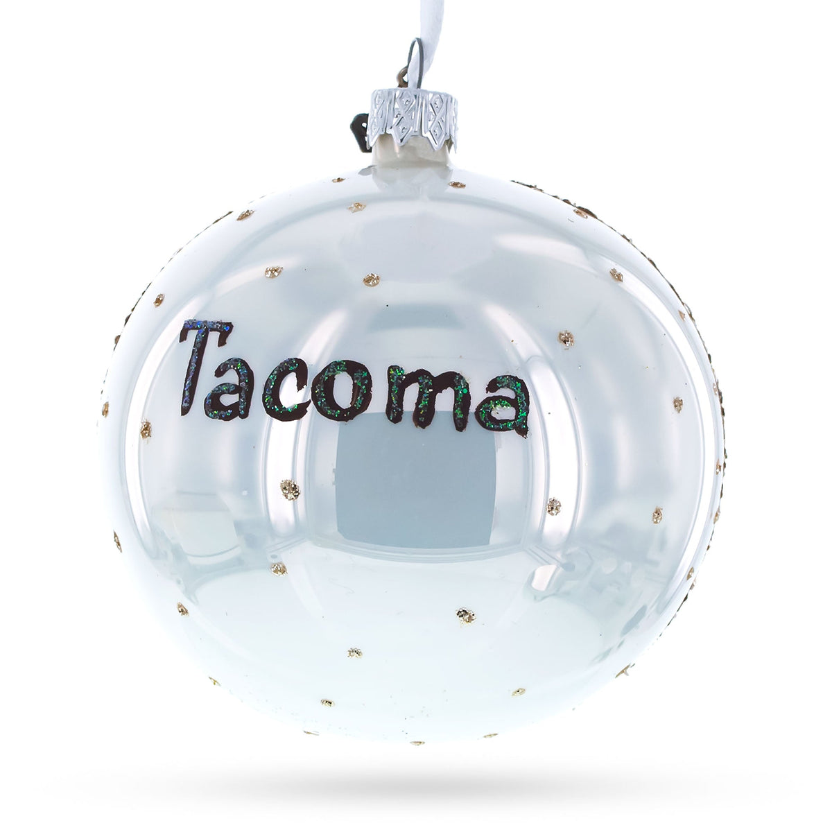LeMay America's Car Museum, Tacoma, Washington Glass Ball Christmas Ornament 4 Inches