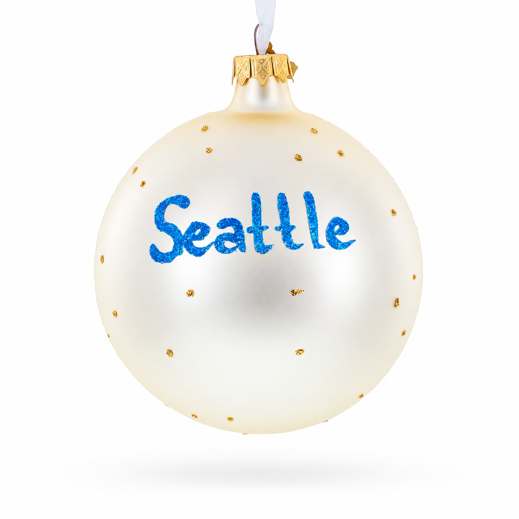 Chihuly Garden and Glass, Seattle, Washington Glass Ball Christmas Ornament 4 Inches