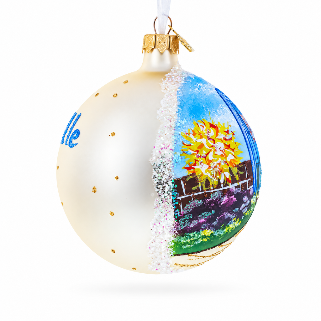 Chihuly Garden and Glass, Seattle, Washington Glass Ball Christmas Ornament 4 Inches