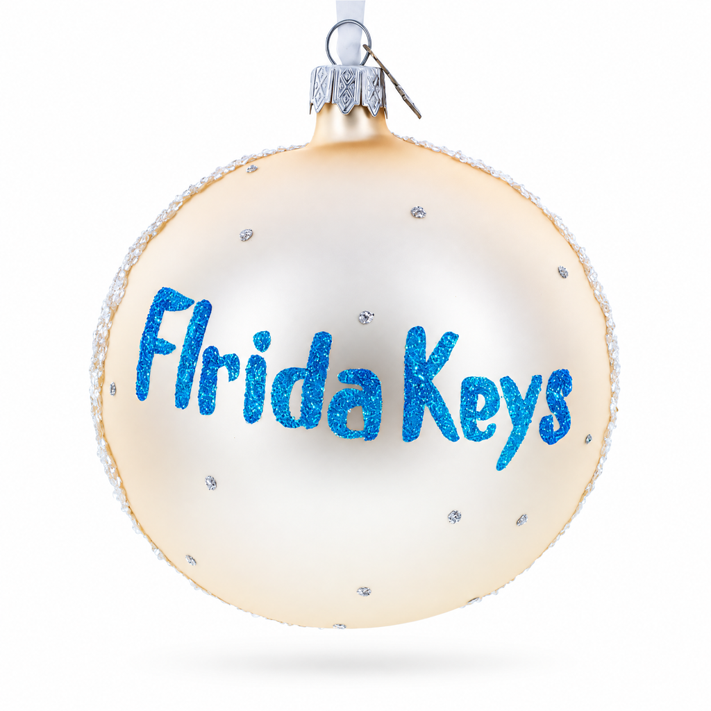 Florida Keys, USA Glass Ball Christmas Ornament 4 Inches