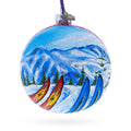 Park City Ski Resort, Utah Glass Ball Christmas Ornament 4 Inches