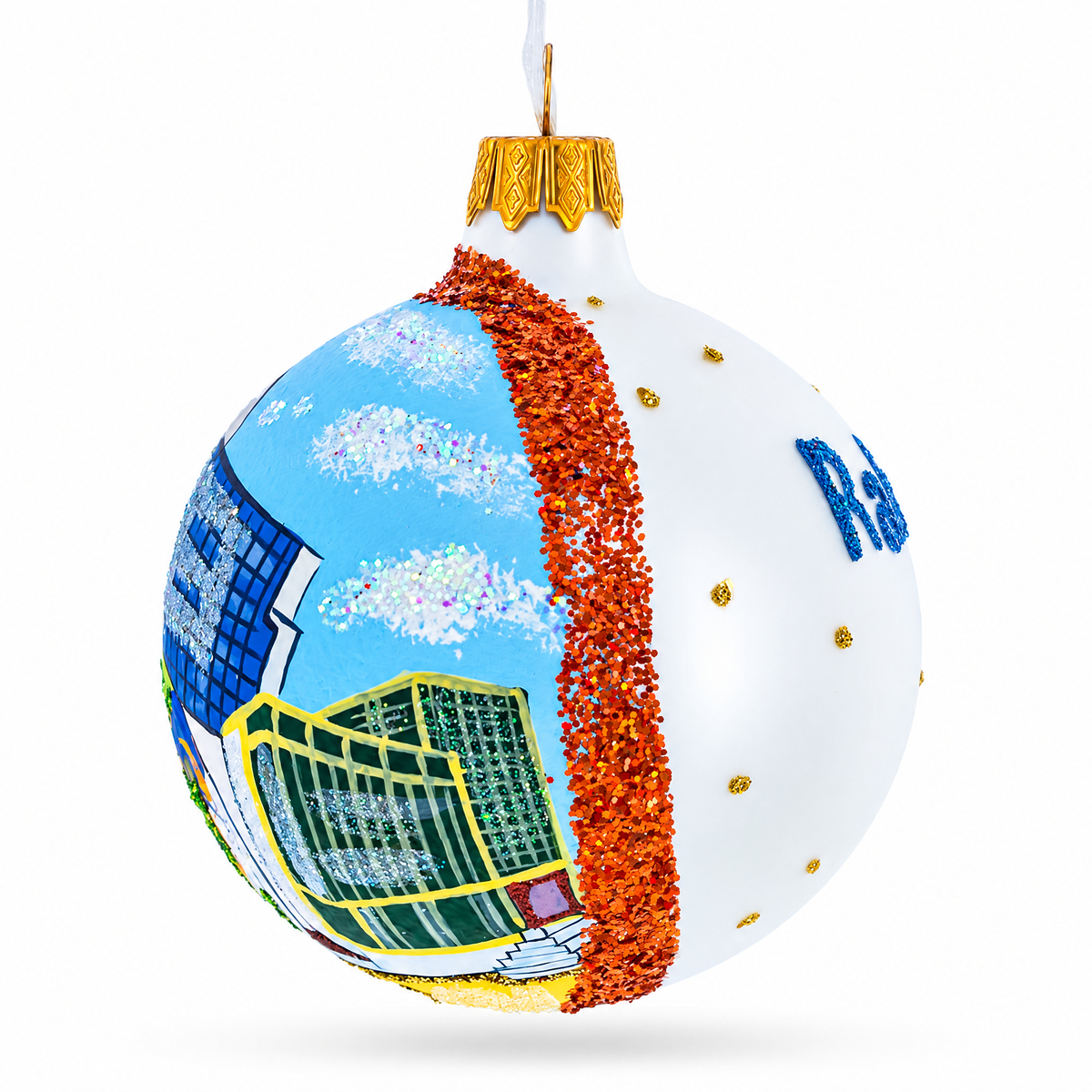 Museum of Natural Sciences, Raleigh, North Carolina Glass Ball Christmas Ornament 3.25 Inches