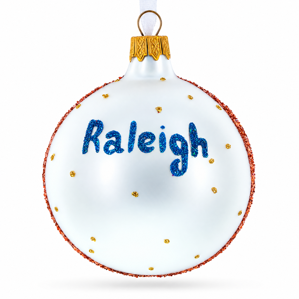 Museum of Natural Sciences, Raleigh, North Carolina Glass Ball Christmas Ornament 3.25 Inches