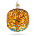 The Tree of Life Painting by Gustav Klimt Glass Ball Christmas Ornament