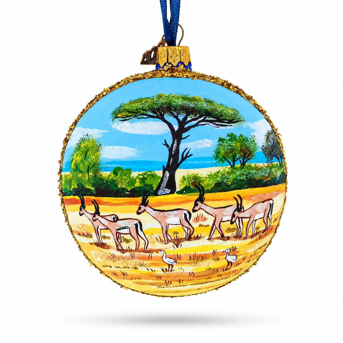 Kruger National Park, South Africa Glass Ball Christmas Ornament 4 Inches