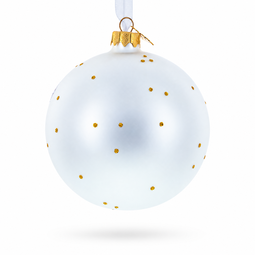 Belgium Landmarks and Symbols Glass Ball Christmas Ornament 4 Inches