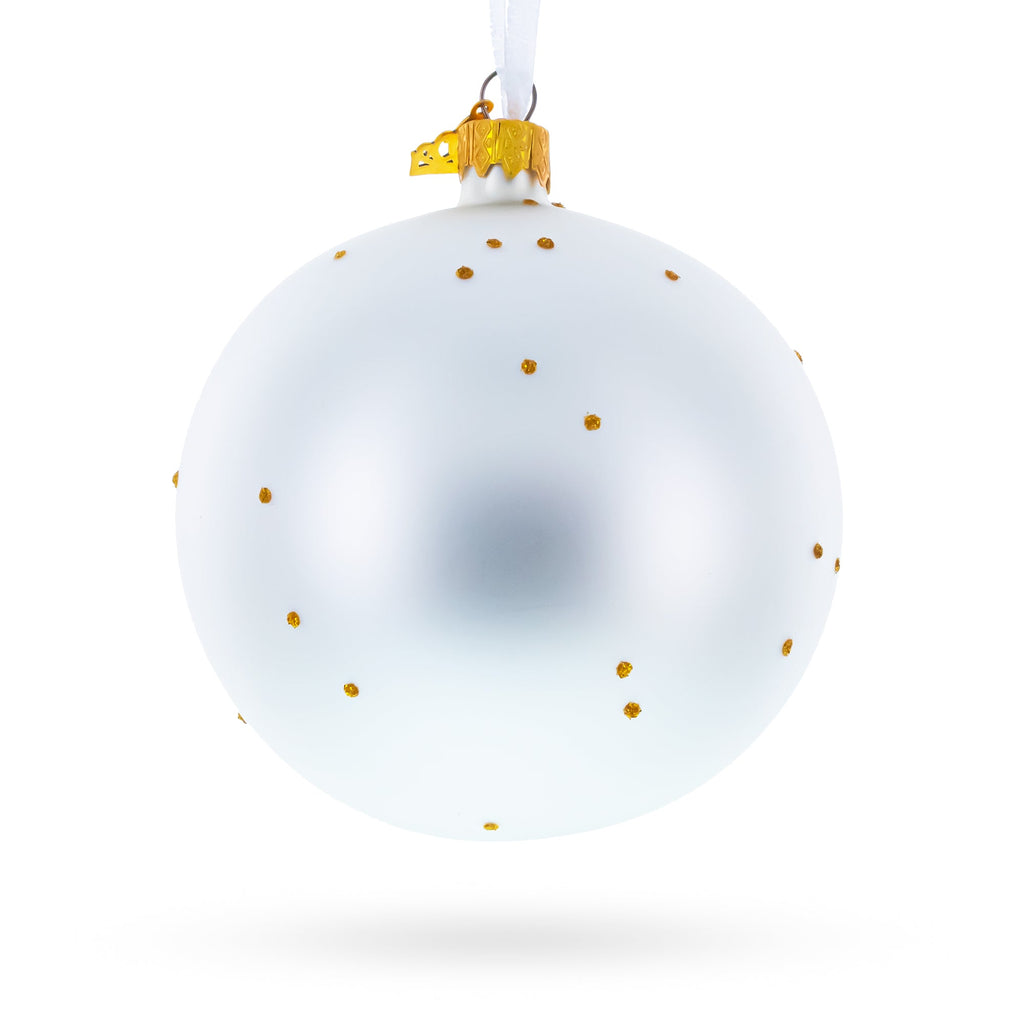 France Landmarks and Symbols Glass Ball Christmas Ornament 4 Inches
