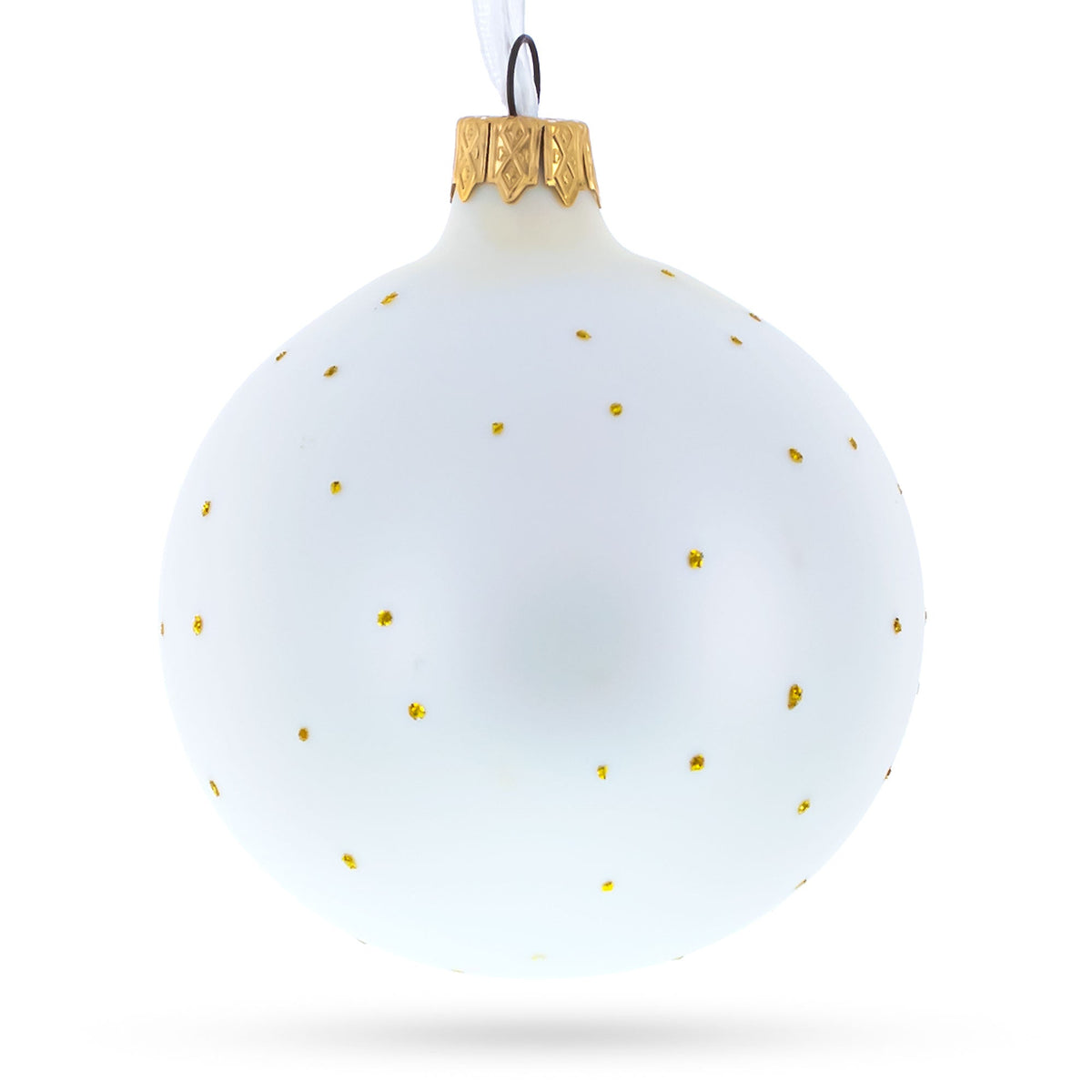 Bicycle Rider Glass Ball Christmas Ornament 3.25 Inches