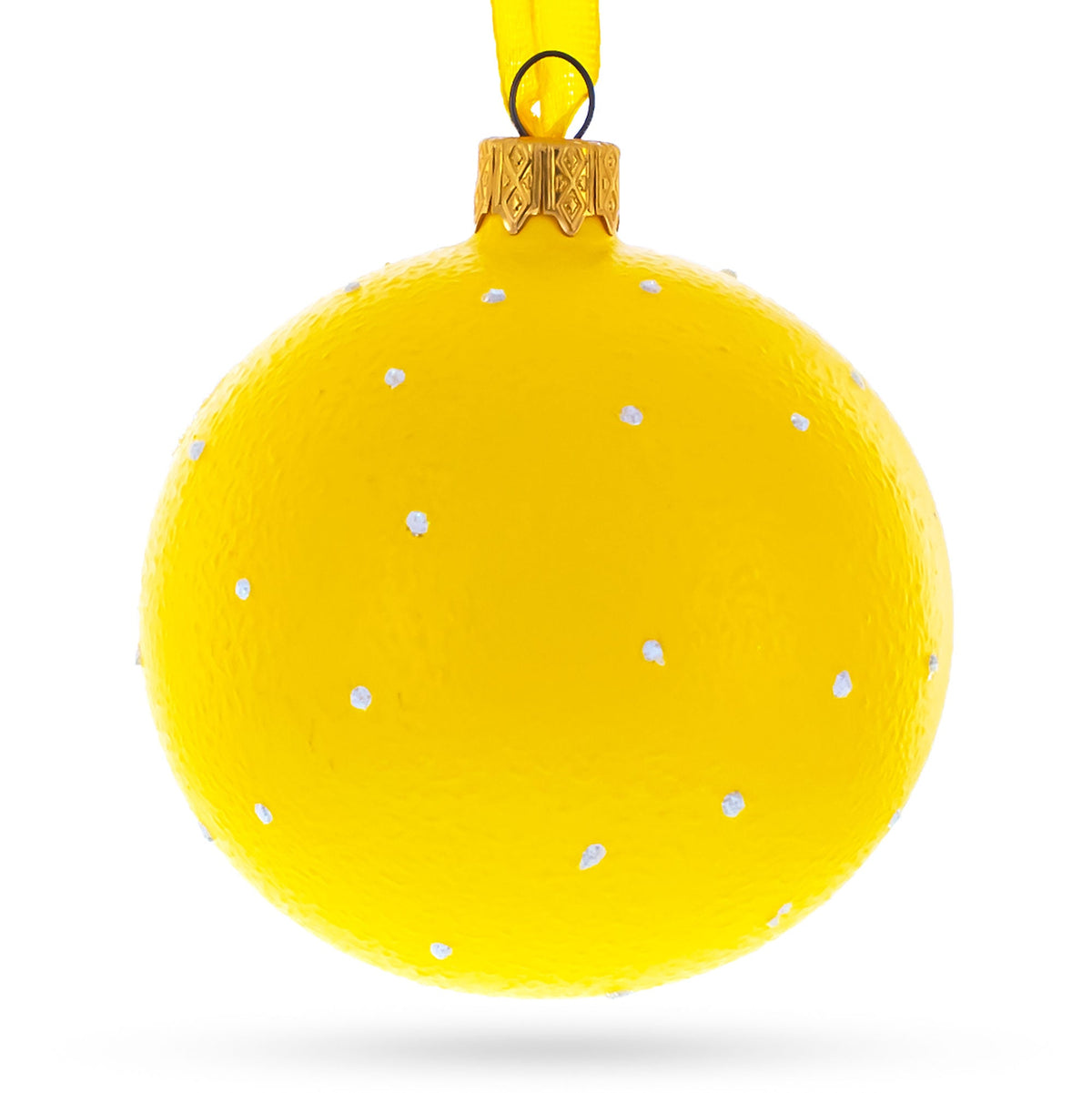 Laughing Facial Expressions Glass Ball Christmas Ornament 3.25 Inches