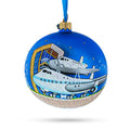 Space Center, Houston, Texas Glass Ball Christmas Ornament 4 Inches