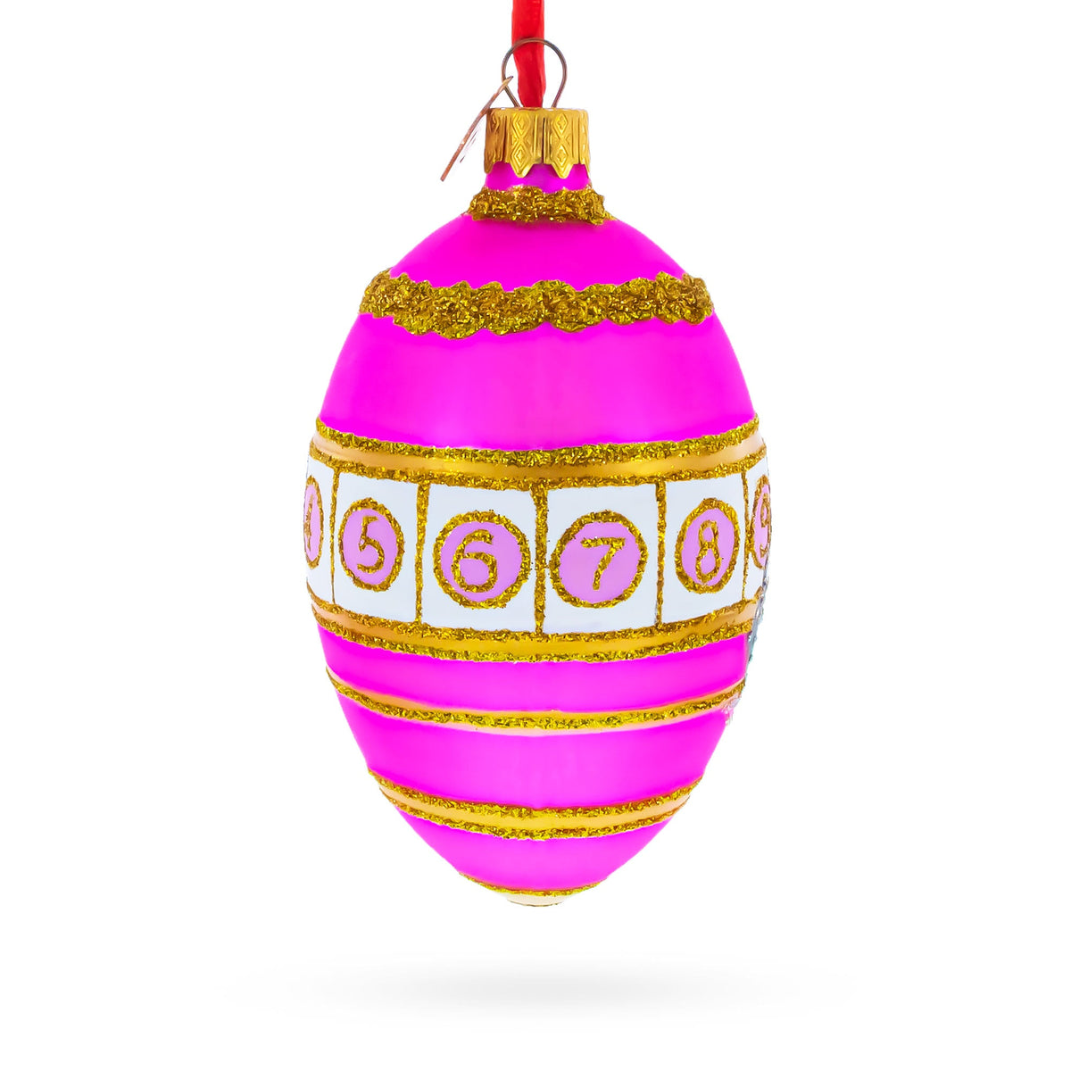 1910 Colonnade Royal Egg Glass Ornament 4 Inches