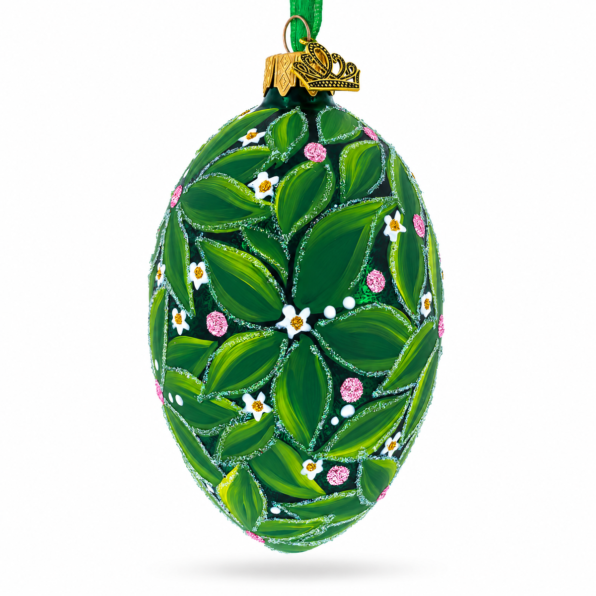1911 The Bay Tree Royal Glass Egg Ornament 4 Inches